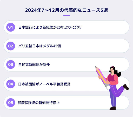2024年7～12月の代表的なニュース5選